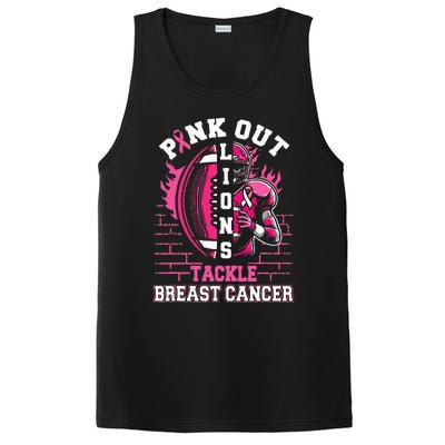 Lions Out Football Tackle Breast Cancer PosiCharge Competitor Tank