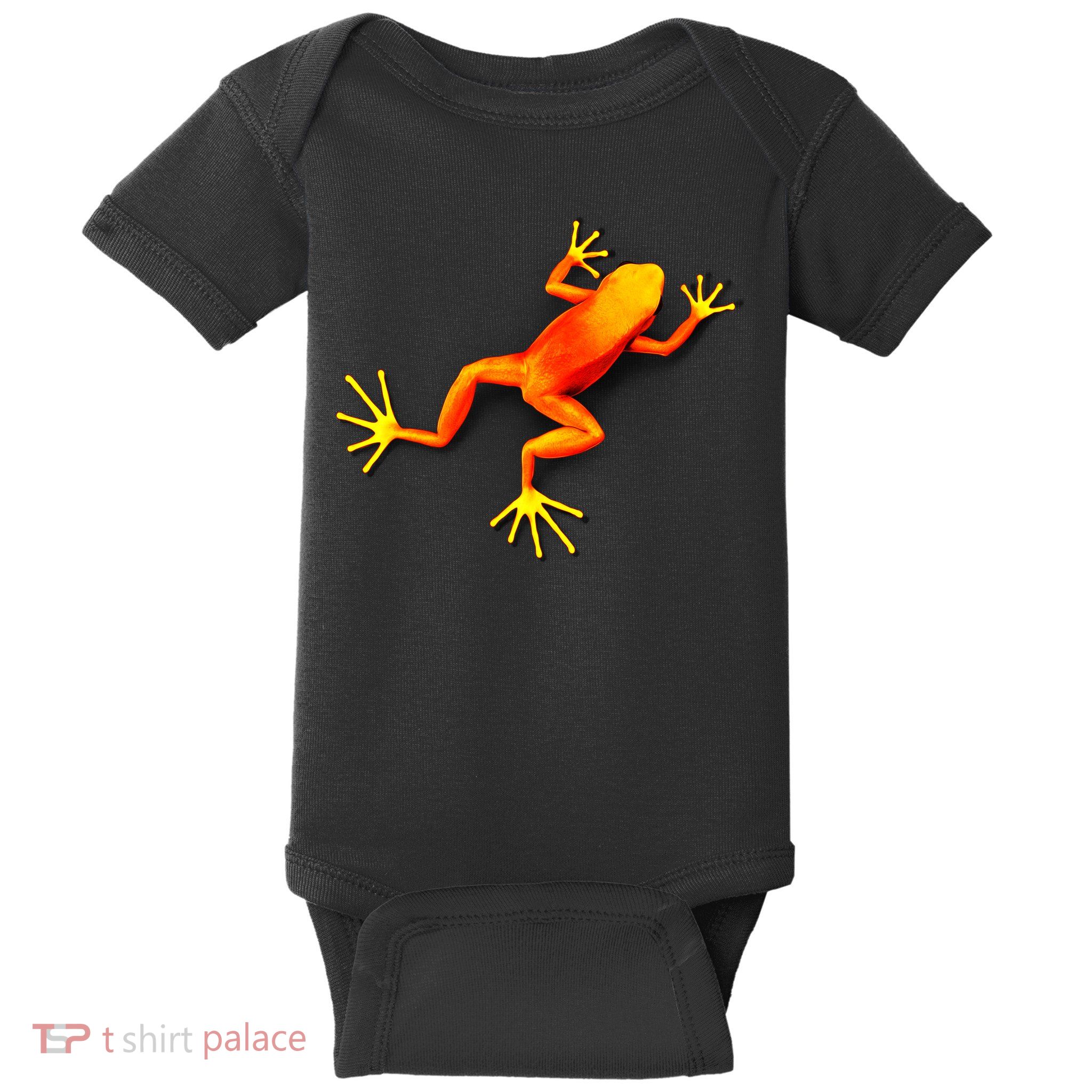 Little Orange Frog Baby Bodysuit