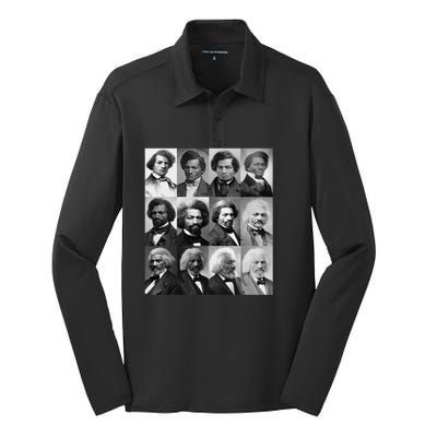 Life Of Frederick Douglass Giftgiftblack History Month Gift Silk Touch Performance Long Sleeve Polo