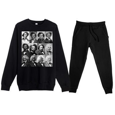 Life Of Frederick Douglass Giftgiftblack History Month Gift Premium Crewneck Sweatsuit Set