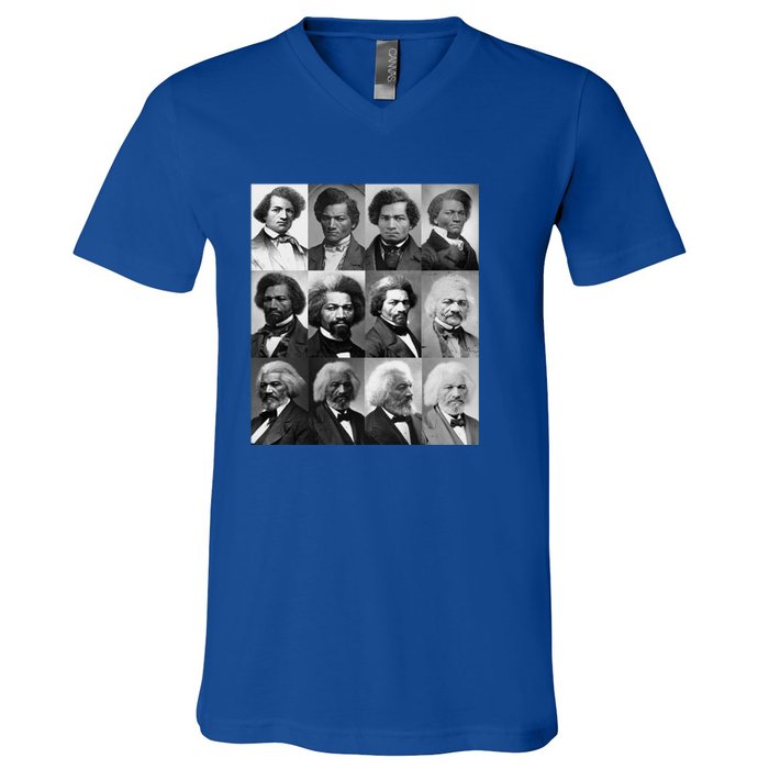 Life Of Frederick Douglass Giftgiftblack History Month Gift V-Neck T-Shirt