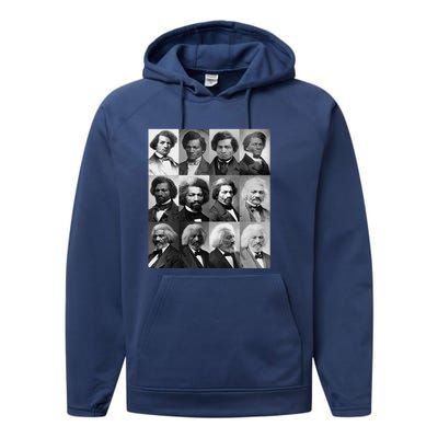 Life Of Frederick Douglass Giftgiftblack History Month Gift Performance Fleece Hoodie