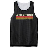 Loan Officer Funny Job Title Profession Birthday Worker Idea Mesh Reversible Basketball Jersey Tank