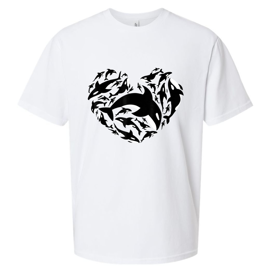 Love Orca Gifts Killer Whale Sueded Cloud Jersey T-Shirt