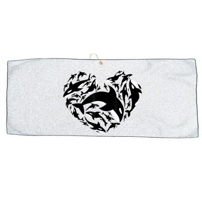 Love Orca Gifts Killer Whale Large Microfiber Waffle Golf Towel