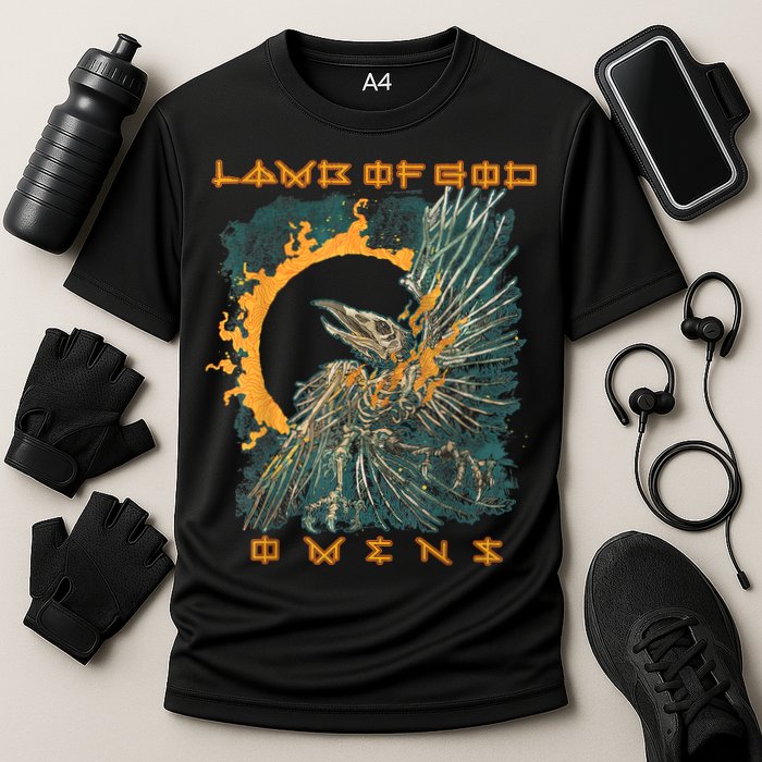 Lamb Of God – Omens Birdbox Cooling Performance Crew T-Shirt