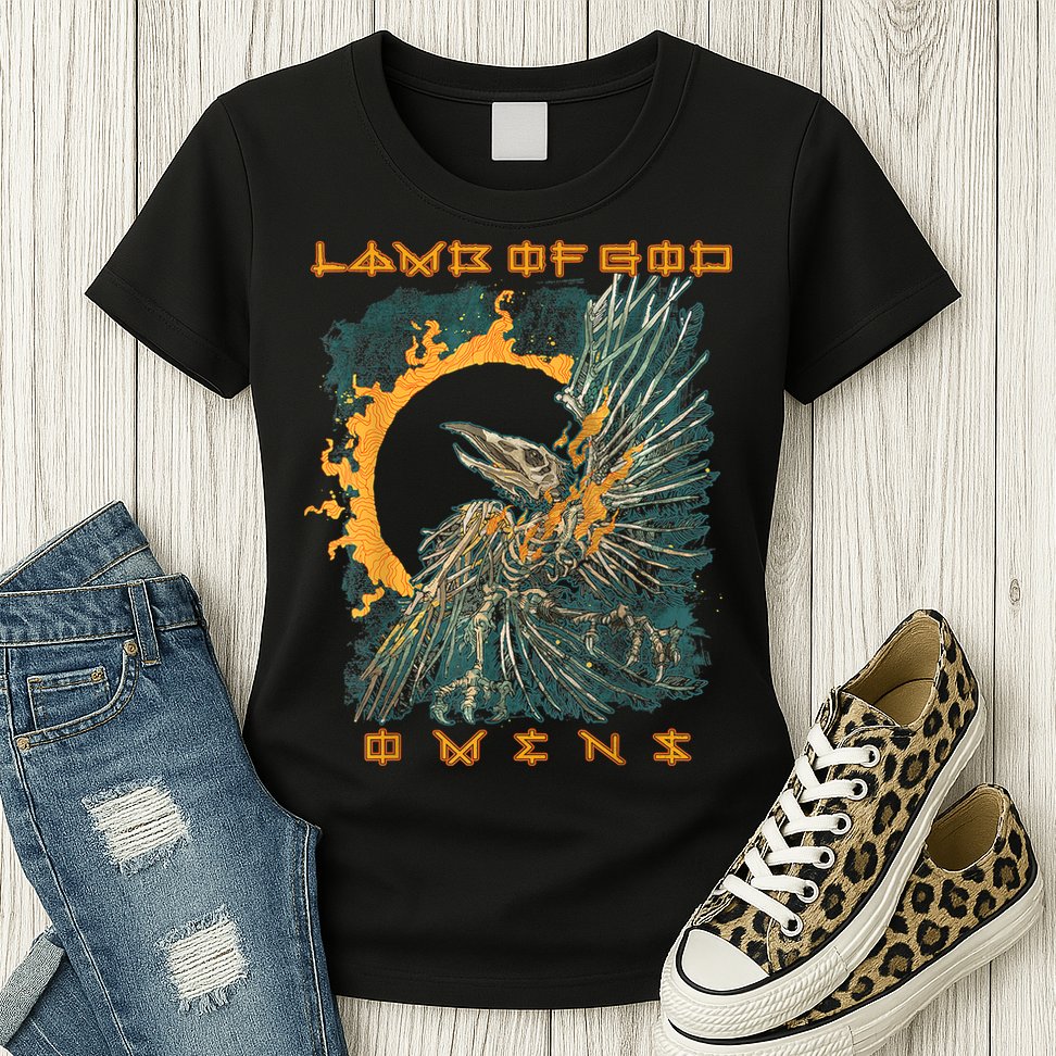 Lamb Of God – Omens Birdbox Womens T-Shirt