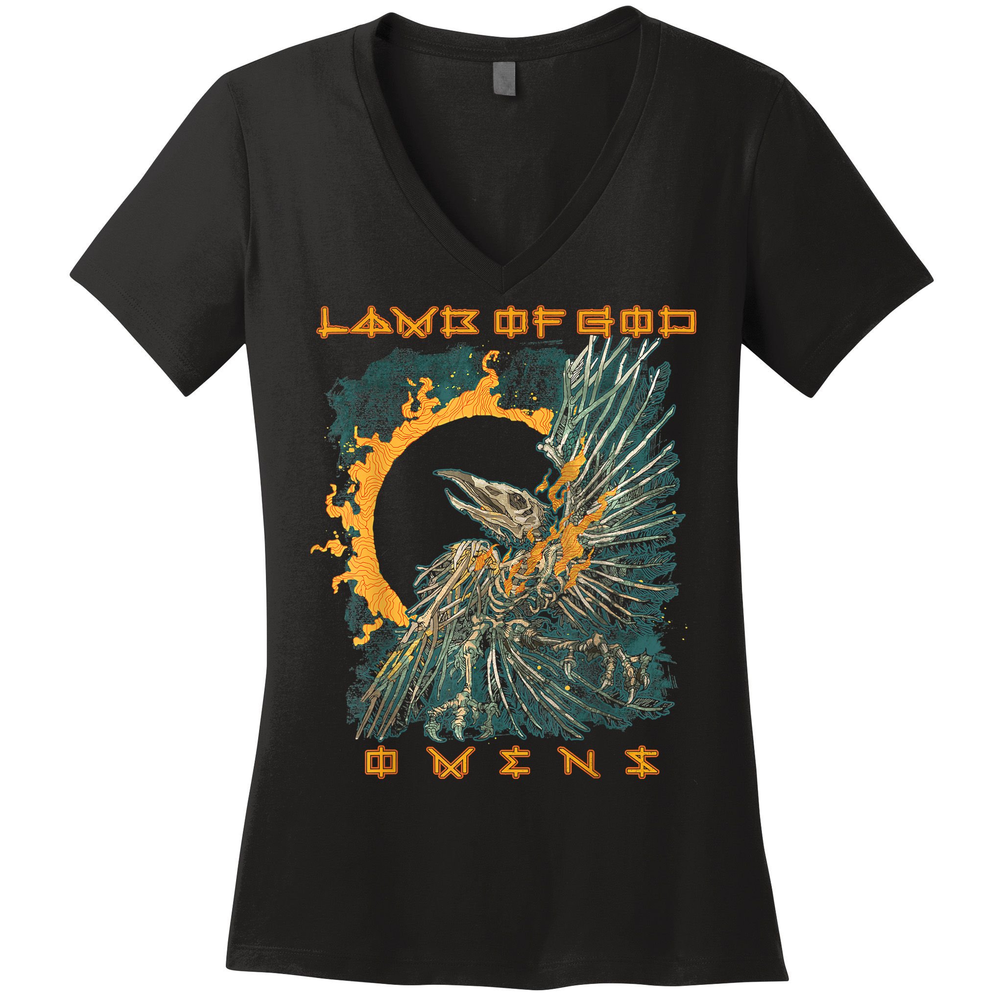 Lamb Of God – Omens Birdbox Women's V-Neck T-Shirt