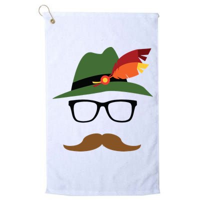 Lederhosen Oktoberfest German Face Glasses Halloween Costume Golf Towel