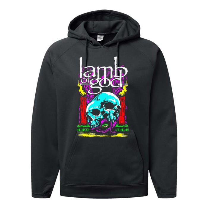 Lamb of God – Candle Skull Performance Fleece Hoodie