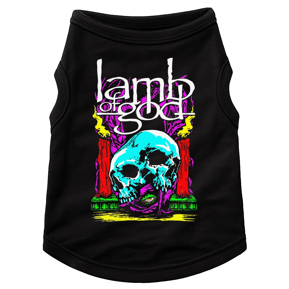 Lamb of God – Candle Skull Doggie Tank