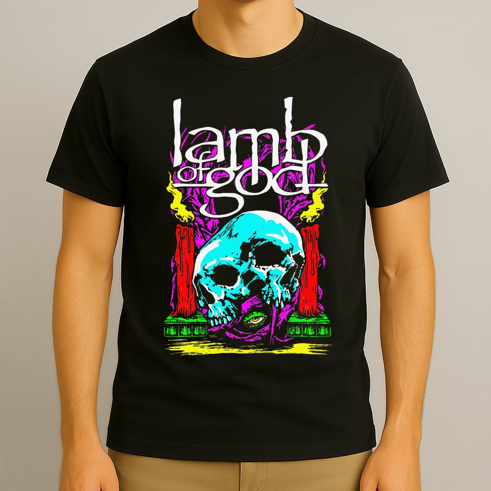 Lamb of God – Candle Skull T-Shirt