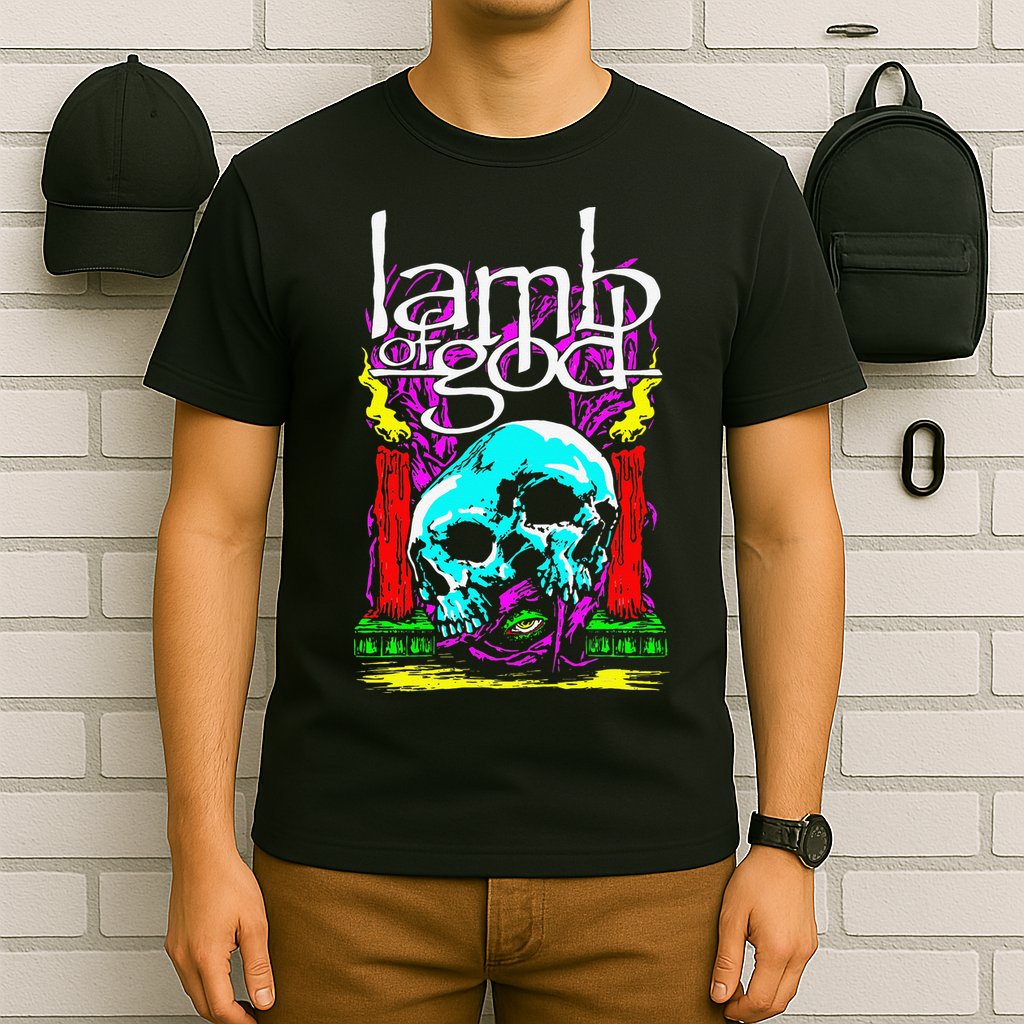 Lamb of God – Candle Skull T-Shirt