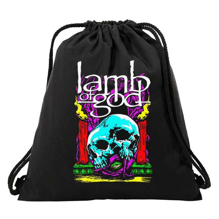 Lamb of God – Candle Skull Drawstring Bag