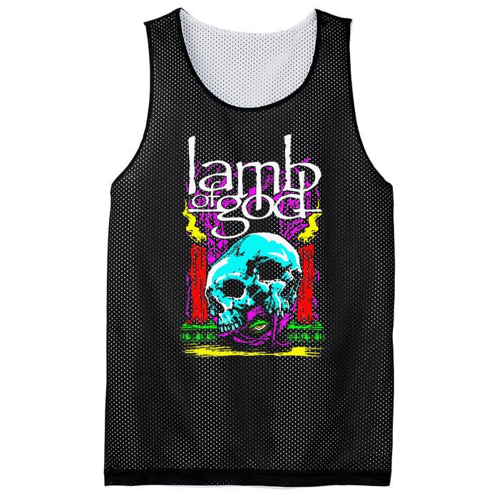 Lamb of God – Candle Skull Mesh Reversible Basketball Jersey Tank