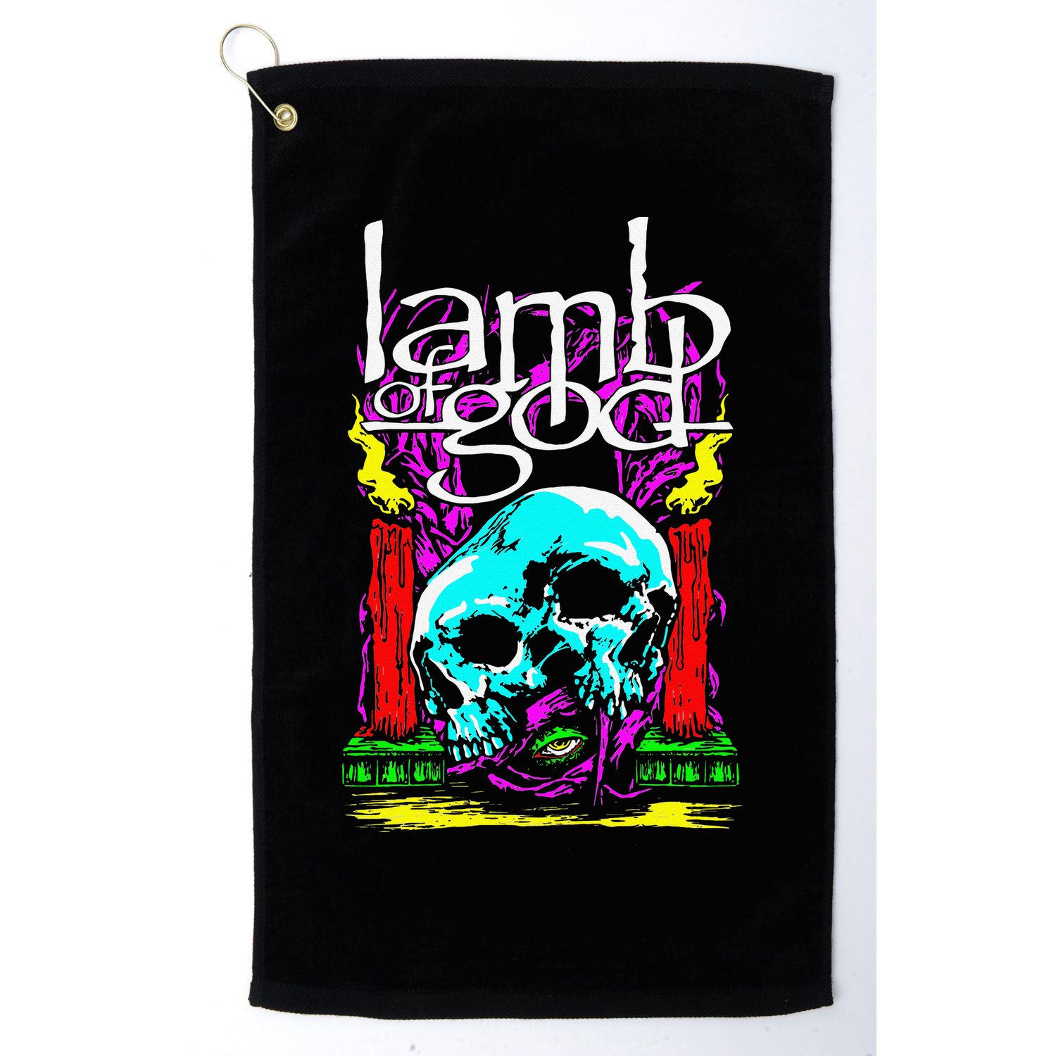 Lamb of God – Candle Skull Golf Towel