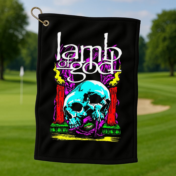 Lamb of God – Candle Skull Golf Towel