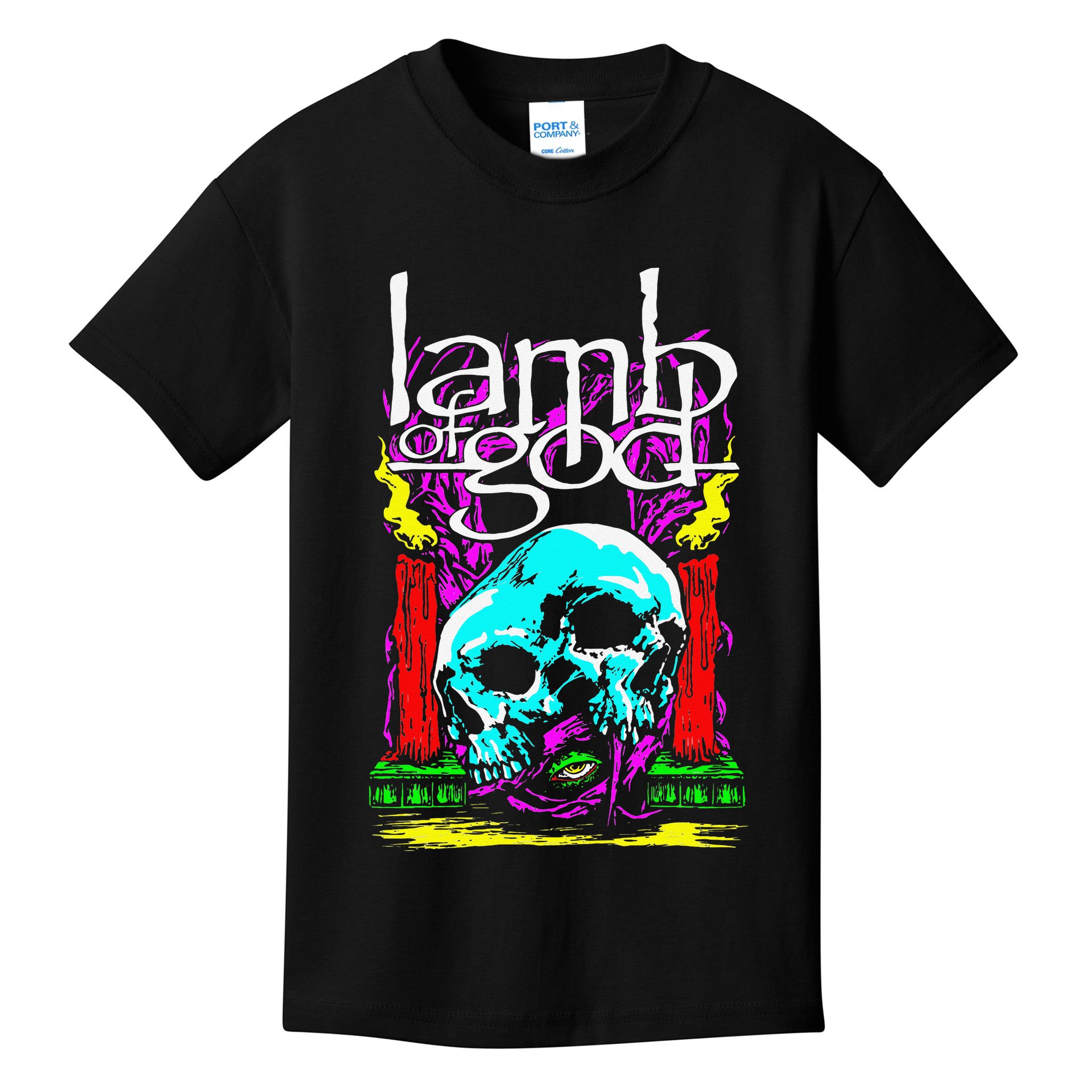 Lamb of God – Candle Skull Kids T-Shirt