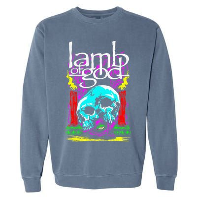 Lamb of God – Candle Skull Garment-Dyed Sweatshirt