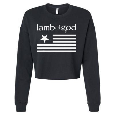 Lamb of God – Flag Cropped Pullover Crew