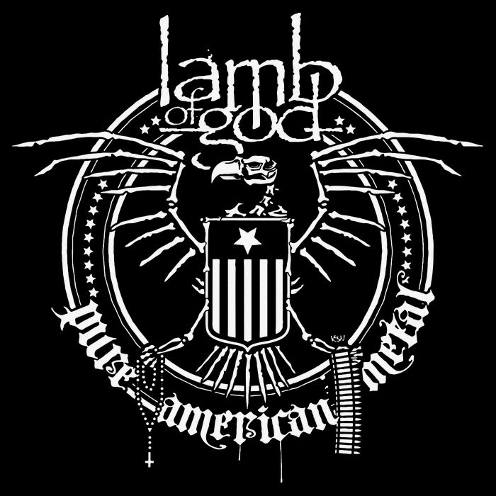 Lamb of God – Skeleton Eagle Button