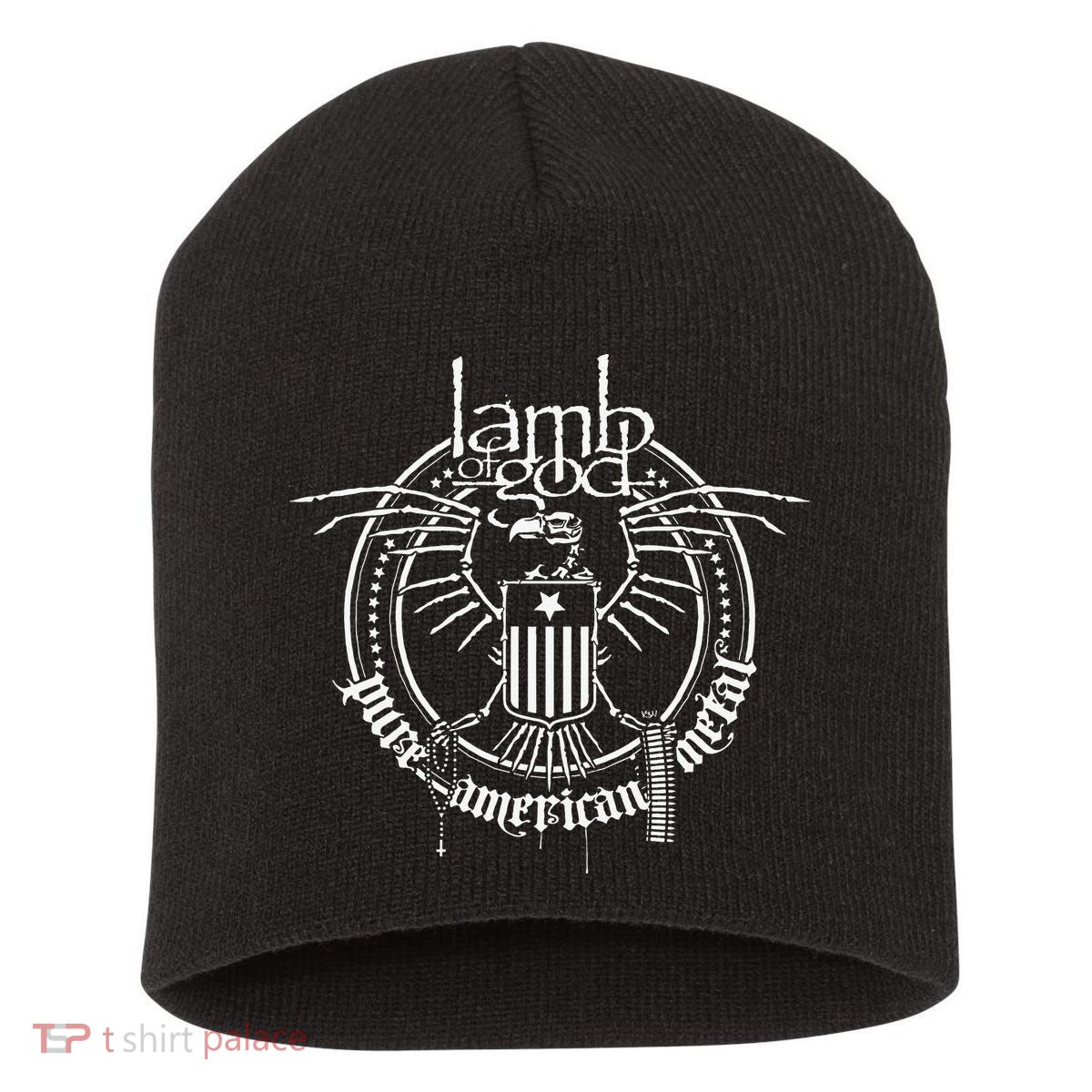 Lamb of God – Skeleton Eagle Short Acrylic Beanie