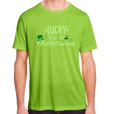 Lucky Obstetrician Gift Funny Obstetrician St Patrick Outfit Gift Adult ChromaSoft Performance T-Shirt