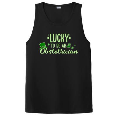 Lucky Obstetrician Gift Funny Obstetrician St Patrick Outfit Gift PosiCharge Competitor Tank