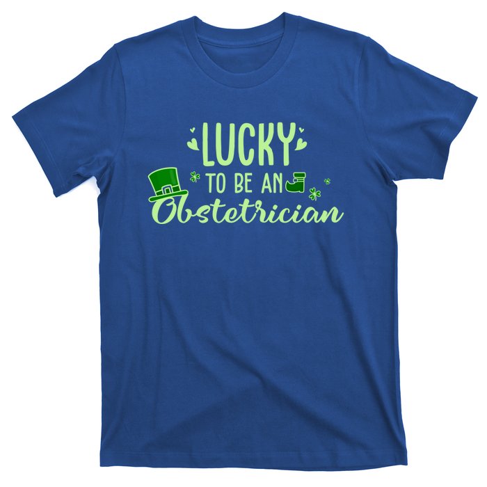 Lucky Obstetrician Gift Funny Obstetrician St Patrick Outfit Gift T-Shirt