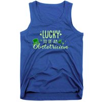 Lucky Obstetrician Gift Funny Obstetrician St Patrick Outfit Gift Tank Top