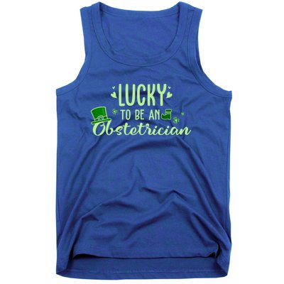 Lucky Obstetrician Gift Funny Obstetrician St Patrick Outfit Gift Tank Top