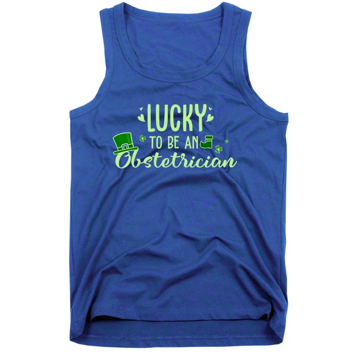 Lucky Obstetrician Gift Funny Obstetrician St Patrick Outfit Gift Tank Top