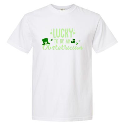 Lucky Obstetrician Gift Funny Obstetrician St Patrick Outfit Gift Garment-Dyed Heavyweight T-Shirt