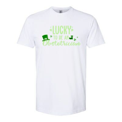 Lucky Obstetrician Gift Funny Obstetrician St Patrick Outfit Gift Softstyle® CVC T-Shirt