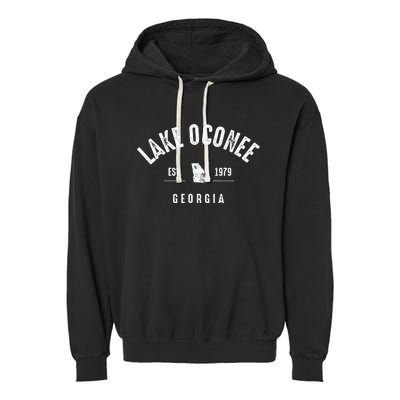 Lake Oconee Georgia Garment-Dyed Fleece Hoodie