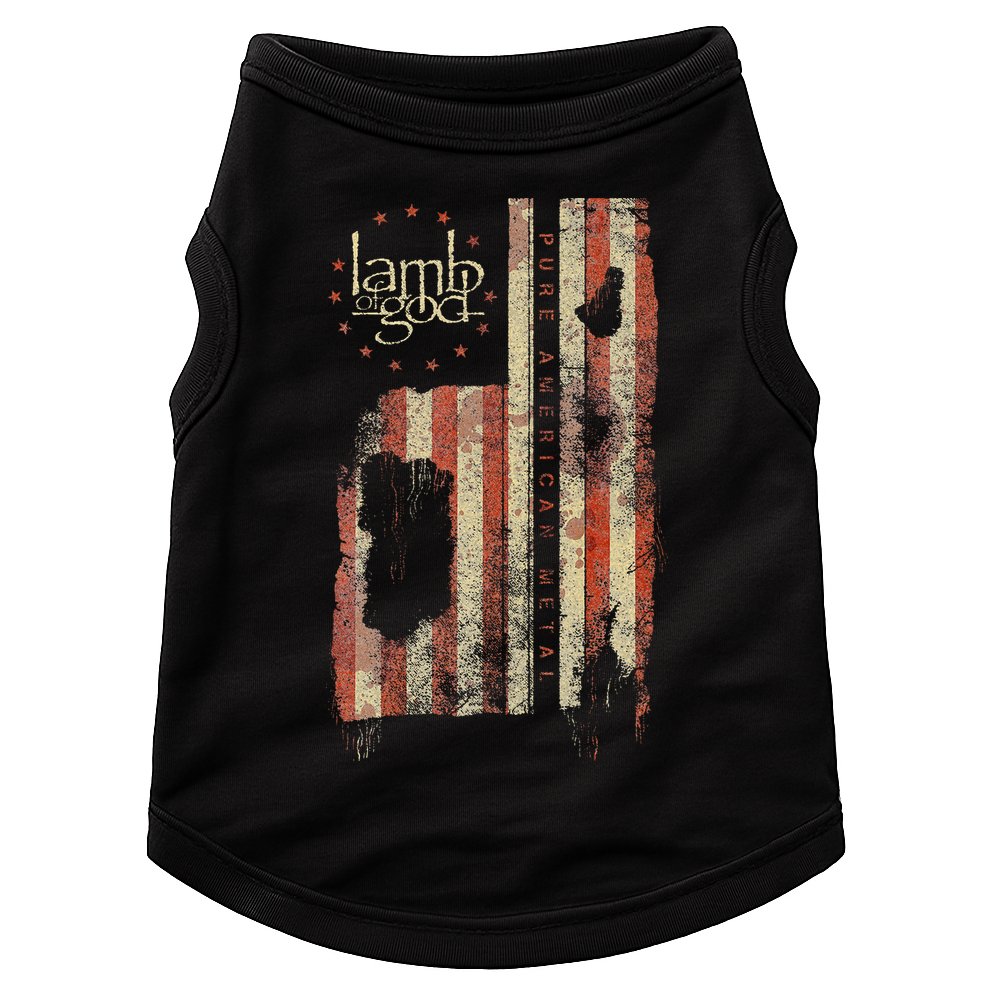 Lamb of God – Pure American Metal Flag Doggie Tank