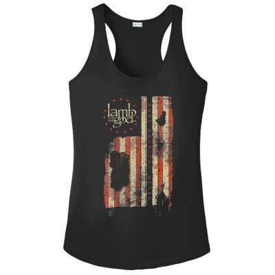 Lamb of God – Pure American Metal Flag Ladies PosiCharge Competitor Racerback Tank