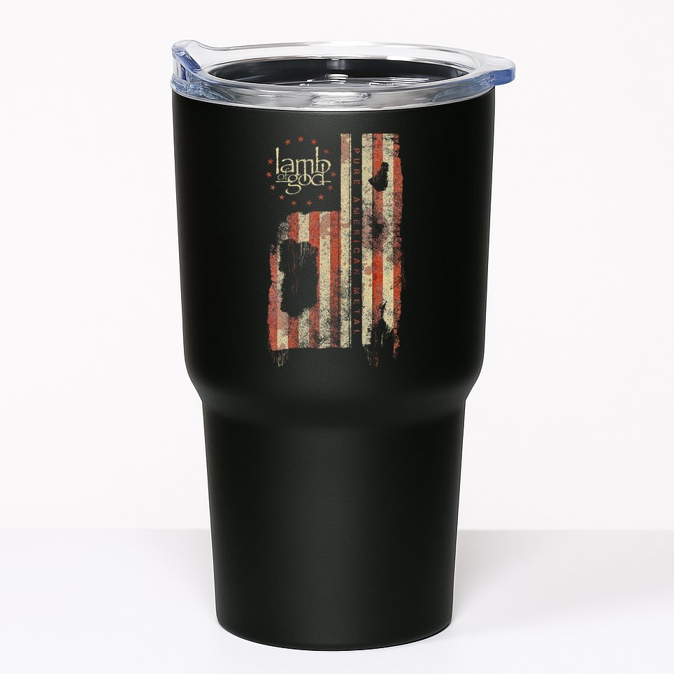 Lamb of God – Pure American Metal Flag Tumbler