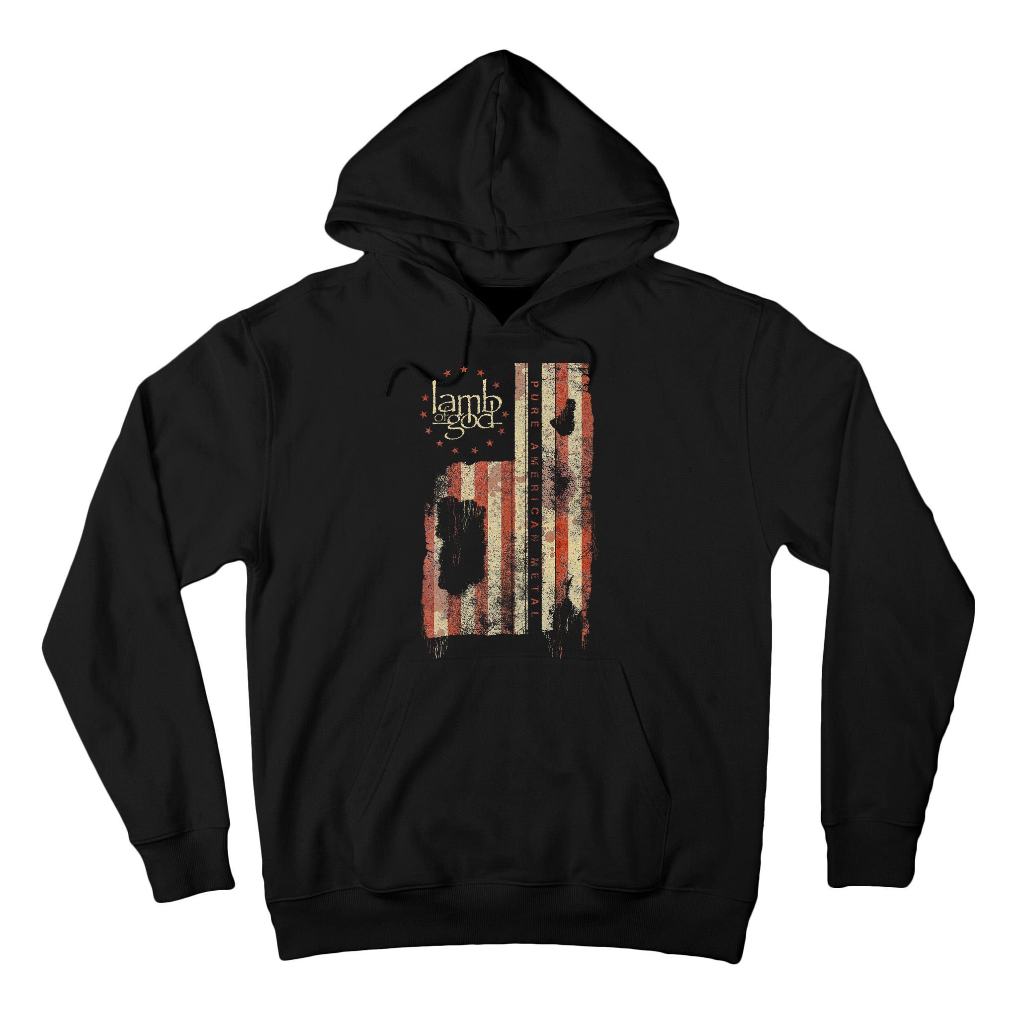 Lamb of God – Pure American Metal Flag Tall Hoodie