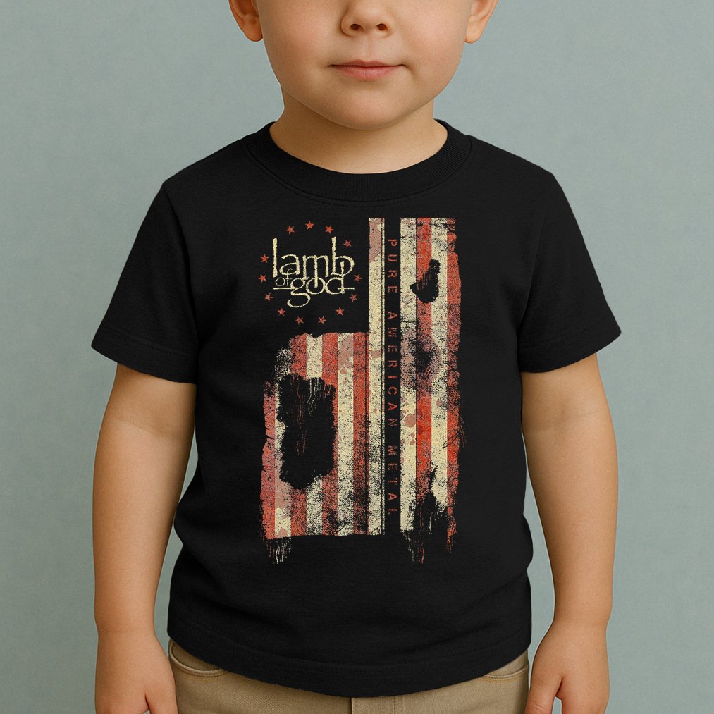 Lamb of God – Pure American Metal Flag Toddler T-Shirt