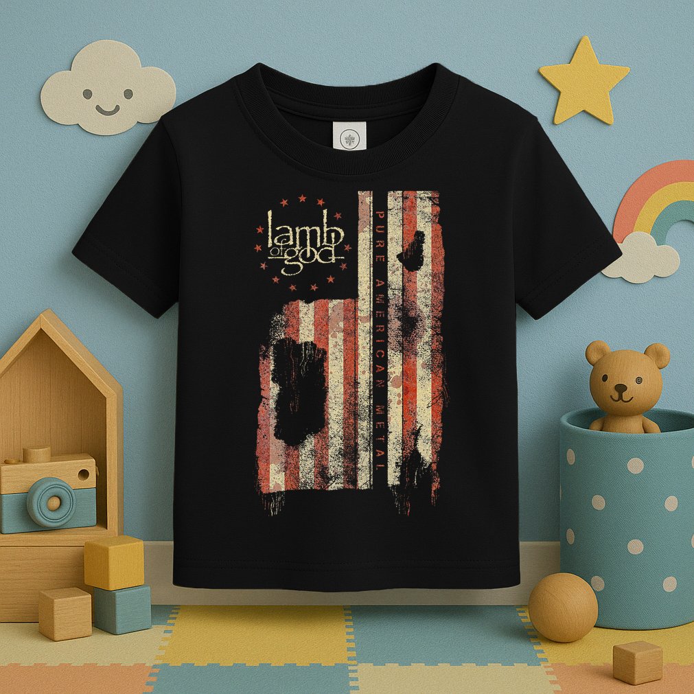 Lamb of God – Pure American Metal Flag Toddler T-Shirt