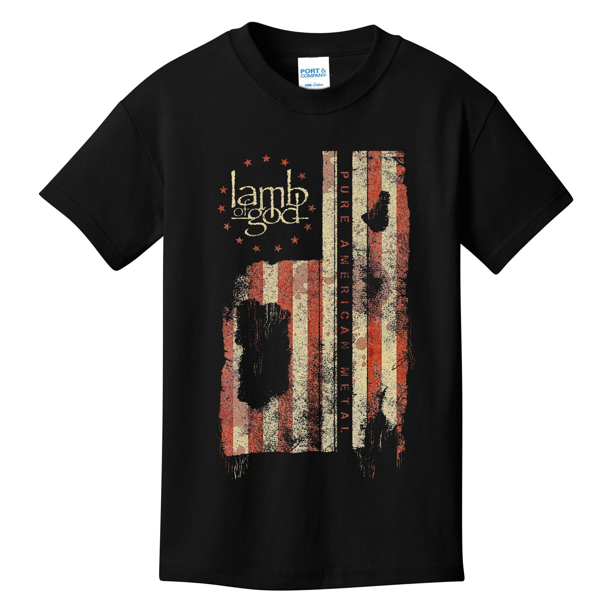 Lamb of God – Pure American Metal Flag Kids T-Shirt