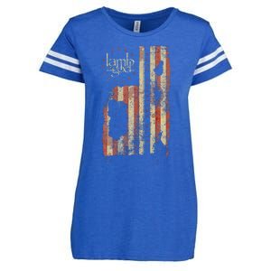 Lamb of God – Pure American Metal Flag Enza Ladies Jersey Football T-Shirt