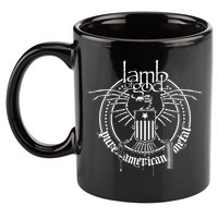 L.A.M.B Of God Skeleton Eagle 11oz C Handle Ceramic Mug
