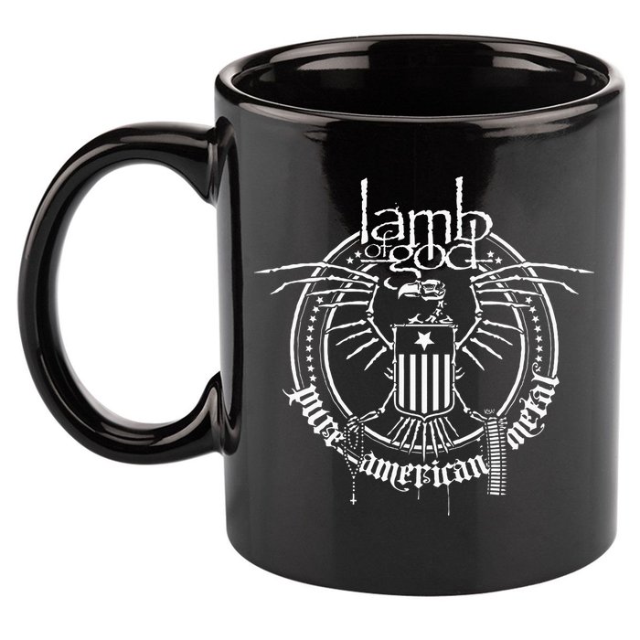 L.A.M.B Of God Skeleton Eagle 11oz C Handle Ceramic Mug
