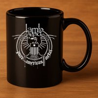 L.A.M.B Of God Skeleton Eagle 11oz C Handle Ceramic Mug