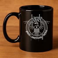 L.A.M.B Of God Skeleton Eagle 11oz C Handle Ceramic Mug