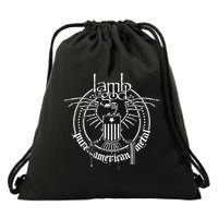 L.A.M.B Of God Skeleton Eagle Drawstring Bag