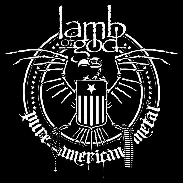 L.A.M.B Of God Skeleton Eagle Drawstring Bag