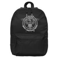 L.A.M.B Of God Skeleton Eagle 16 in Basic Backpack